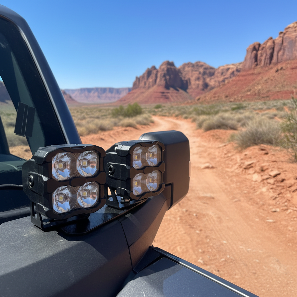 2022+ Ford Bronco Raptor Hood Mount/Ditch Lights/Pillars - PRO