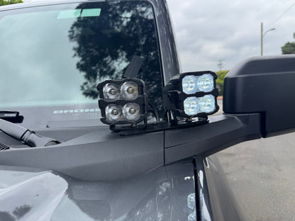 2022+ Ford Bronco Raptor Hood Mount/Ditch Lights/Pillars - PRO